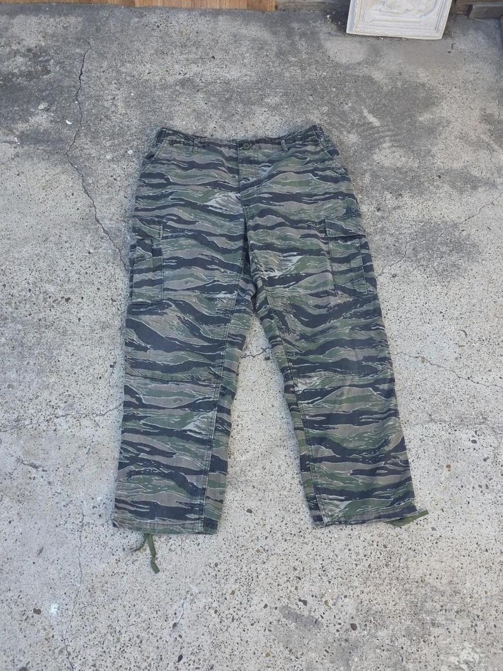 Vintage US Military Pants Mens Tiger Stripe 90s Camo Jungle Propper